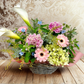 【やさしさを束ねて】カラーとガーベラのナチュラルアレンジメント