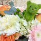 【やさしい気持ちを届ける】くまさんピックのプチお祝いアレンジ